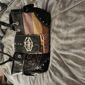 Delicious black/tan handbag
